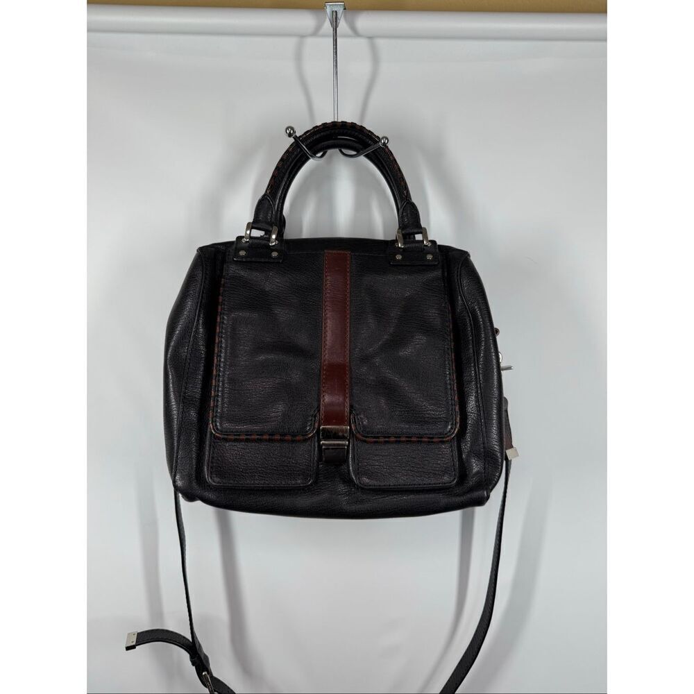 Botkier Women’s purse large black brown silver